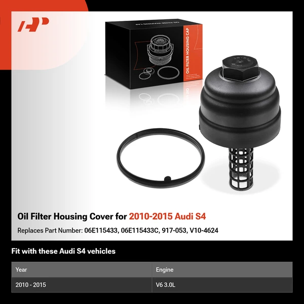 Oil Filter Housing Cover for 2010-2015 Audi S4