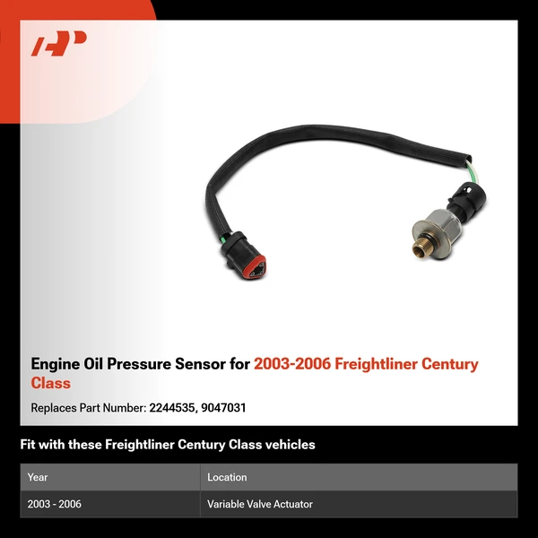 Engine Oil Pressure Sensor for 2003-2006 Freightliner Century Class