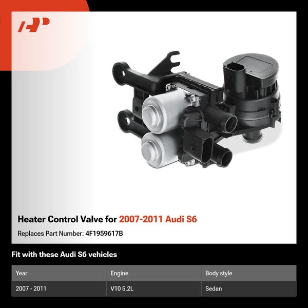 Heater Control Valve for 2007-2011 Audi S6