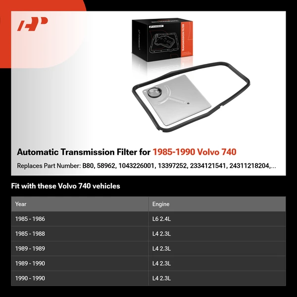 Automatic Transmission Filter for 1985-1990 Volvo 740