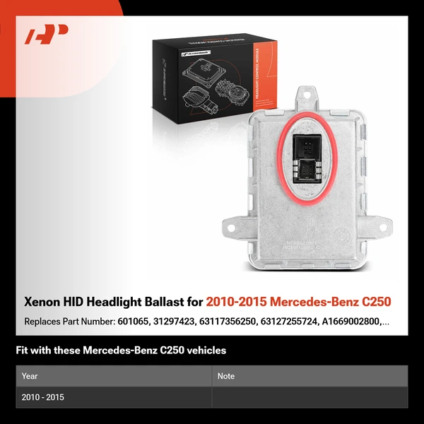 Xenon HID Headlight Ballast for 2010-2015 Mercedes-Benz C250