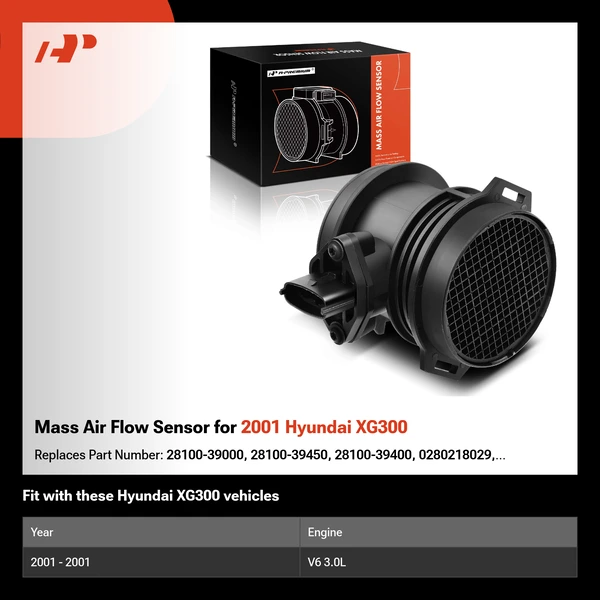 Mass Air Flow Sensor for 2001 Hyundai XG300
