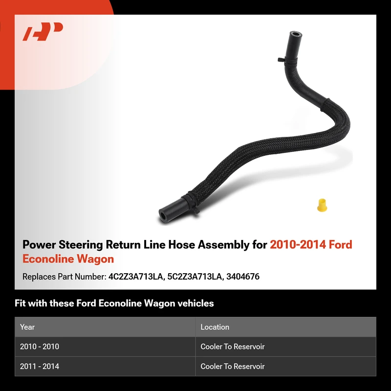 Power Steering Return Line Hose Assembly for 2010-2014 Ford Econoline Wagon
