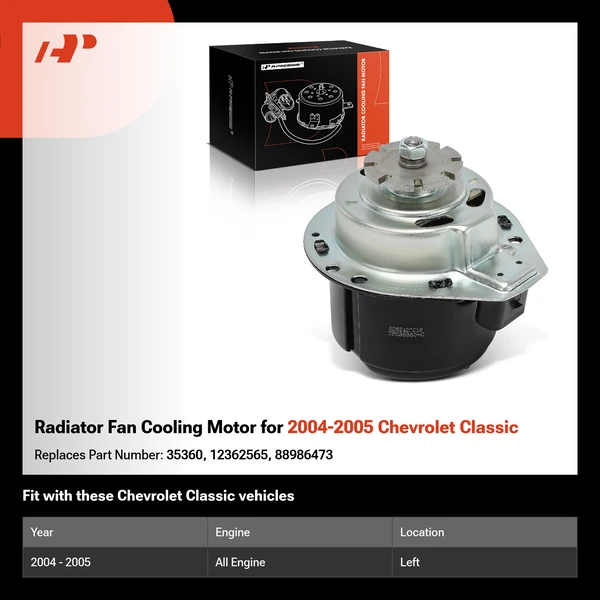 Radiator Fan Cooling Motor for 2004-2005 Chevrolet Classic
