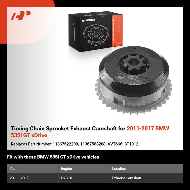 Timing Chain Sprocket Exhaust Camshaft for 2011-2017 BMW 535i GT xDrive