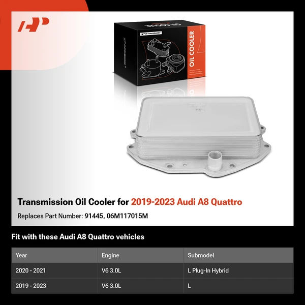 Transmission Oil Cooler for 2019-2023 Audi A8 Quattro