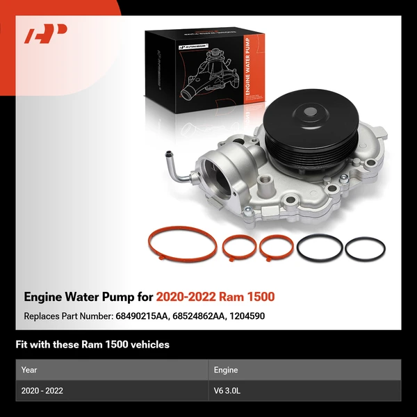 Engine Water Pump for 2020-2022 Ram 1500