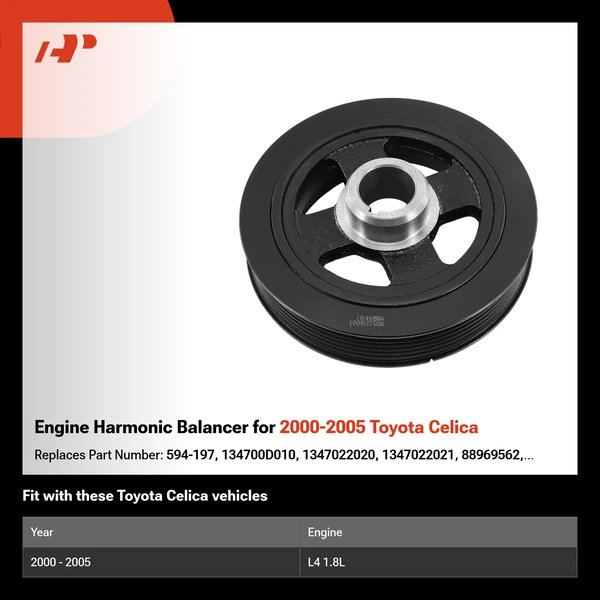 Engine Harmonic Balancer for 2000-2005 Toyota Celica