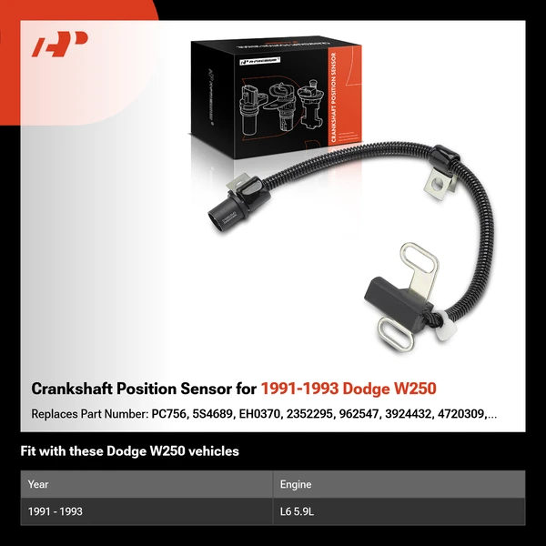 Crankshaft Position Sensor for 1991-1993 Dodge W250