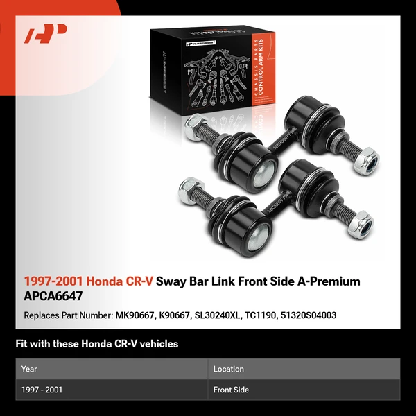 1997-2001 Honda CR-V Sway Bar Link Front Side A-Premium APCA6647