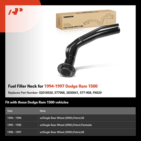 Fuel Filler Neck for 1994-1997 Dodge Ram 1500