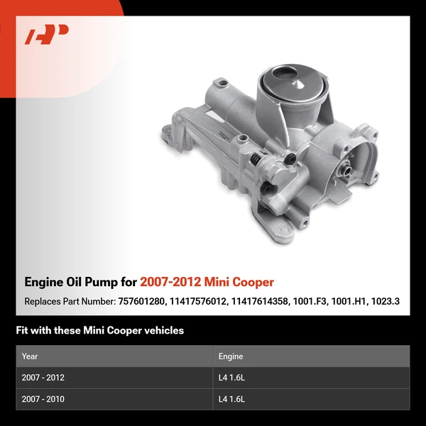 Engine Oil Pump for 2007-2012 Mini Cooper