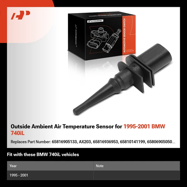 Outside Ambient Air Temperature Sensor for 1995-2001 BMW 740iL