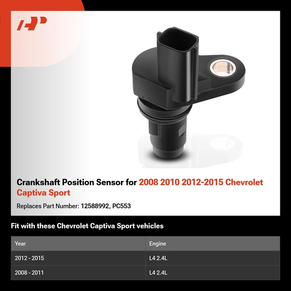 Crankshaft Position Sensor for 2008 2010 2012-2015 Chevrolet Captiva Sport