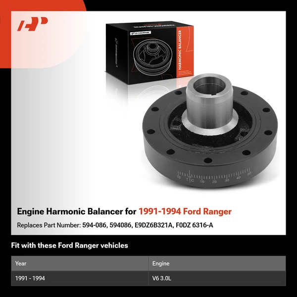 Engine Harmonic Balancer for 1991-1994 Ford Ranger