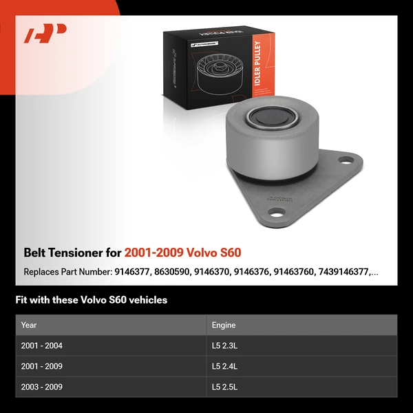 Belt Tensioner for 2001-2009 Volvo S60