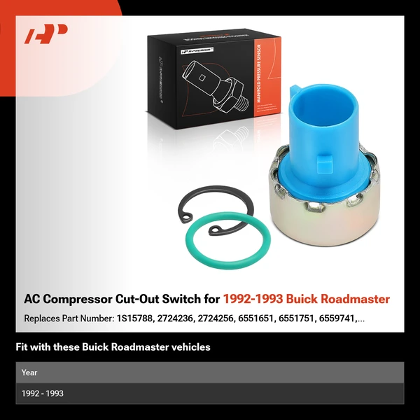 AC Compressor Cut-Out Switch for 1992-1993 Buick Roadmaster