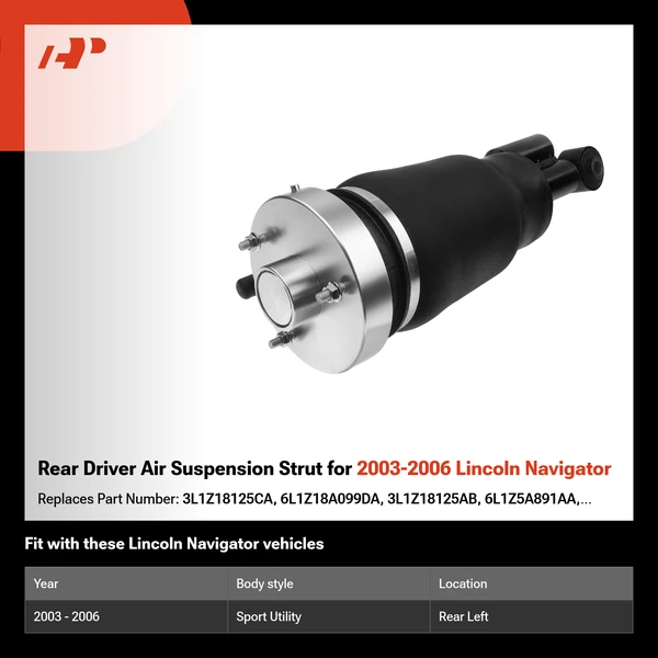Rear Driver Air Suspension Strut for 2003-2006 Lincoln Navigator