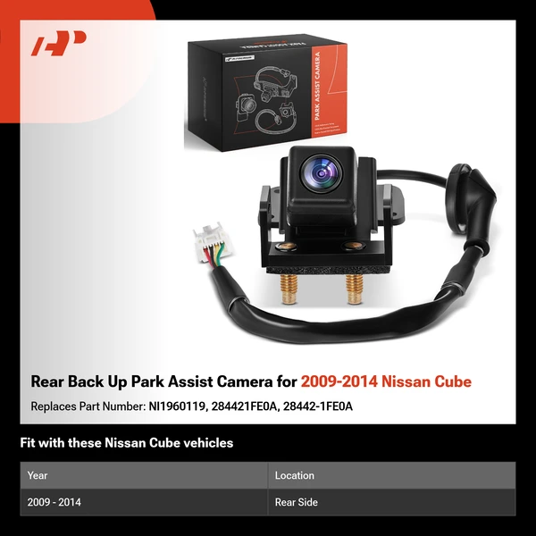 Rear Back Up Park Assist Camera for 2009-2014 Nissan Cube