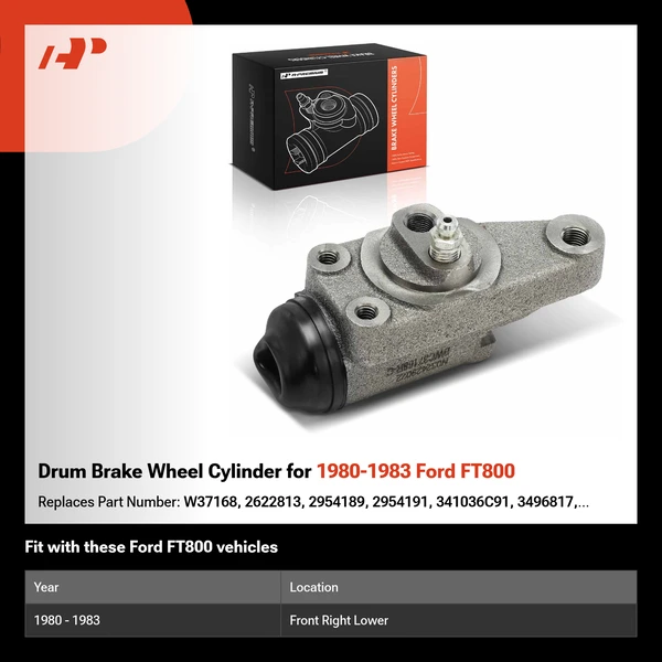 Drum Brake Wheel Cylinder for 1980-1983 Ford FT800