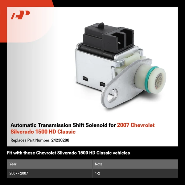 Automatic Transmission Shift Solenoid for 2007 Chevrolet Silverado 1500 HD Classic