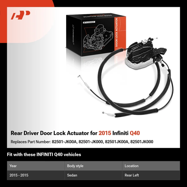 Rear Driver Door Lock Actuator for 2015 Infiniti Q40