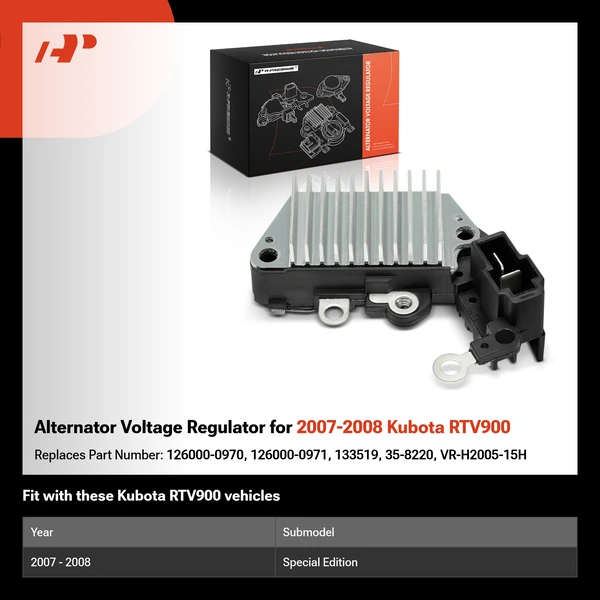 Alternator Voltage Regulator for 2007-2008 Kubota RTV900