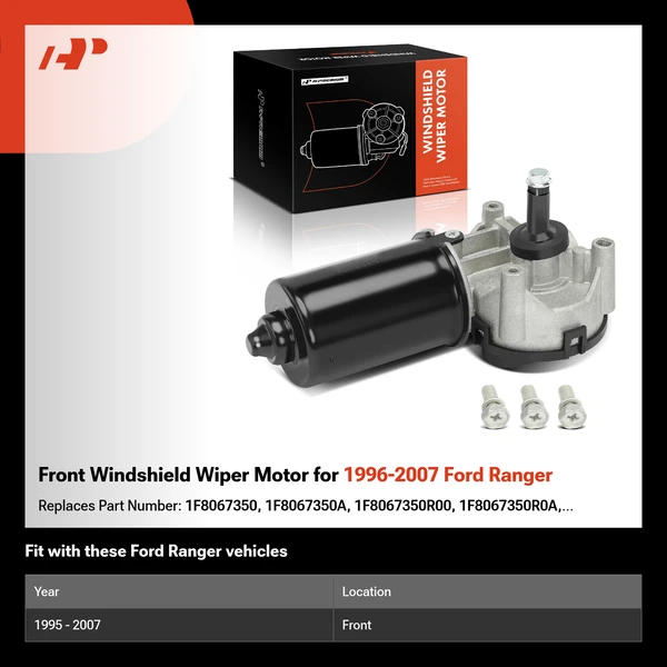 Front Windshield Wiper Motor for 1996-2007 Ford Ranger