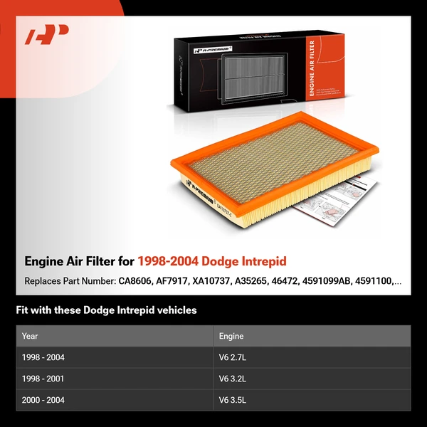 Engine Air Filter for 1998-2004 Dodge Intrepid