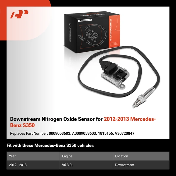 Downstream Nitrogen Oxide Sensor for 2012-2013 Mercedes-Benz S350