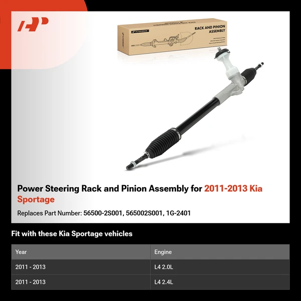 Power Steering Rack and Pinion Assembly for 2011-2013 Kia Sportage
