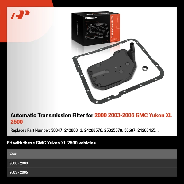 Automatic Transmission Filter for 2000 2003-2006 GMC Yukon XL 2500