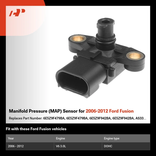 Manifold Pressure (MAP) Sensor for 2006-2012 Ford Fusion