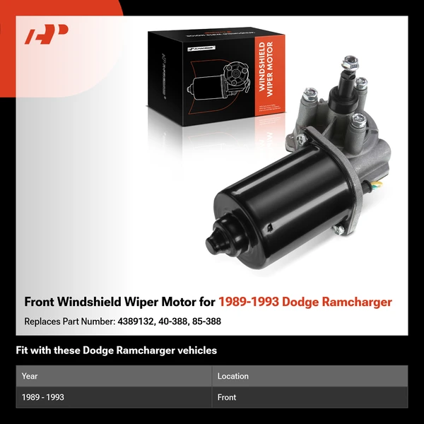 Front Windshield Wiper Motor  for 1989-1993 Dodge Ramcharger