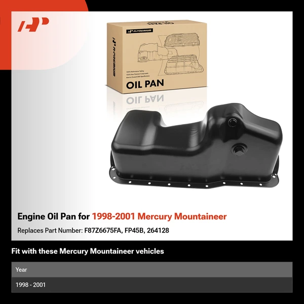 Engine Oil Pan for 1998-2001 Mercury Mountaineer