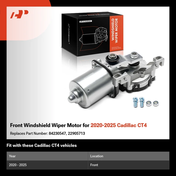Front Windshield Wiper Motor for 2020-2025 Cadillac CT4