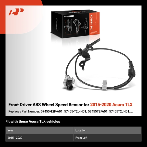 Front Driver ABS Wheel Speed Sensor for 2015-2020 Acura TLX