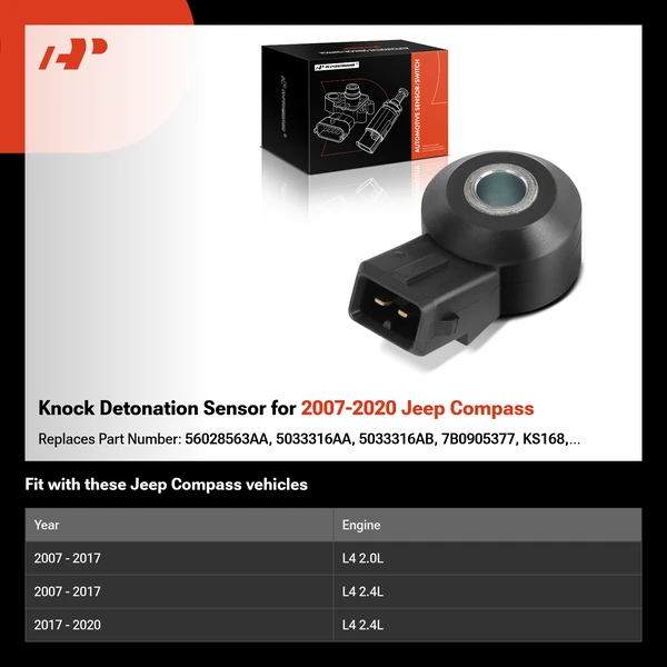 Knock Detonation Sensor for 2007-2020 Jeep Compass
