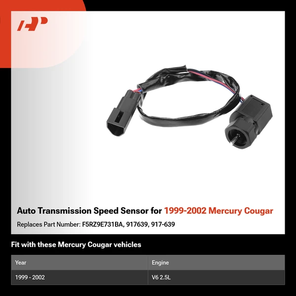 Auto Transmission Speed Sensor for 1999-2002 Mercury Cougar