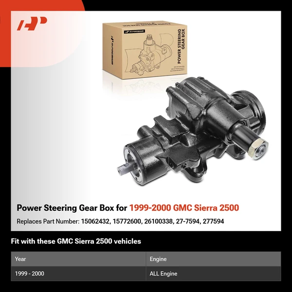 Power Steering Gear Box for 1999-2000 GMC Sierra 2500