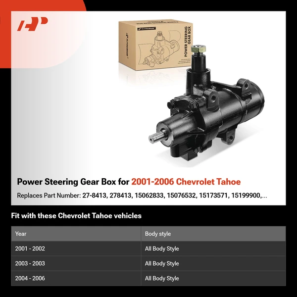 Power Steering Gear Box for 2001-2006 Chevrolet Tahoe