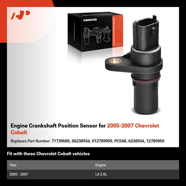 Engine Crankshaft Position Sensor for 2005-2007 Chevrolet Cobalt