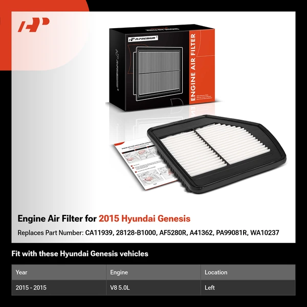 Engine Air Filter for 2015 Hyundai Genesis