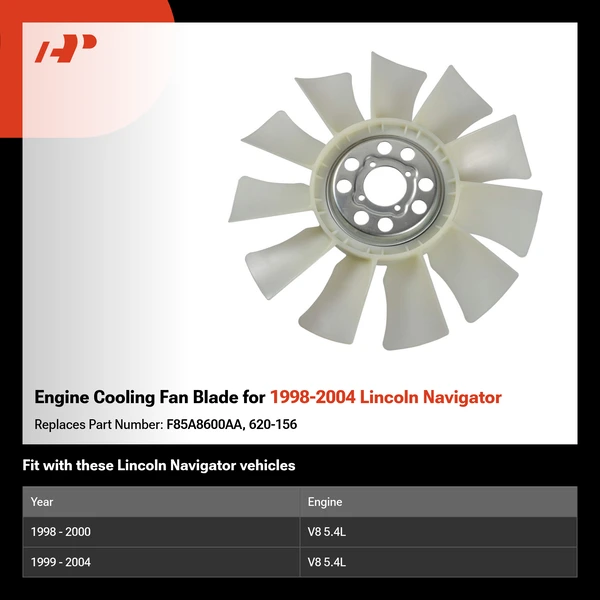 Engine Cooling Fan Blade for 1998-2004 Lincoln Navigator