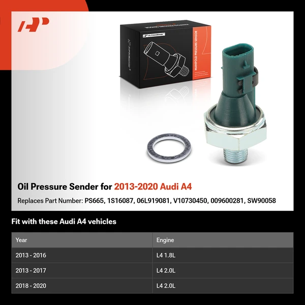 Oil Pressure Sender for 2013-2020 Audi A4