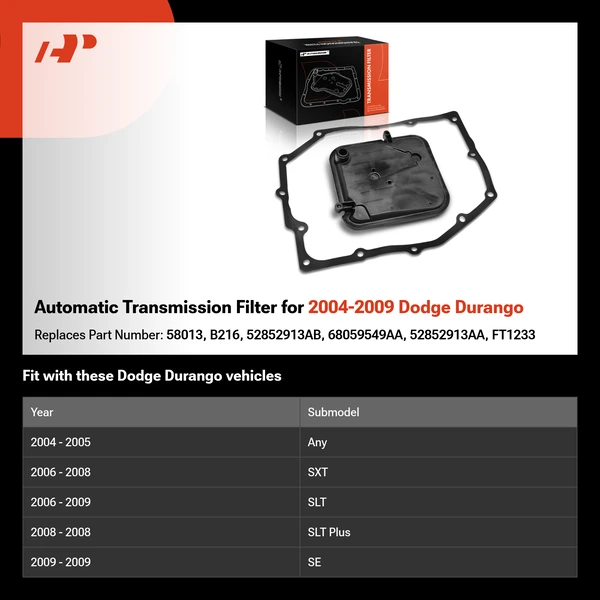 Automatic Transmission Filter for 2004-2009 Dodge Durango