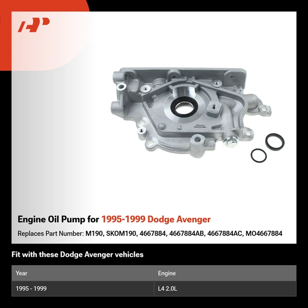 Engine Oil Pump for 1995-1999 Dodge Avenger