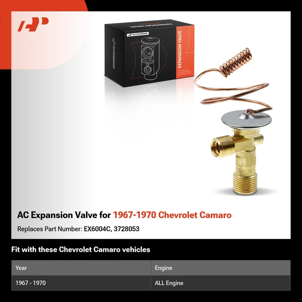 AC Expansion Valve for 1967-1970 Chevrolet Camaro