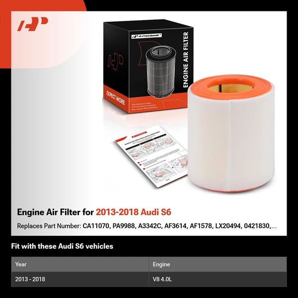 Engine Air Filter for 2013-2018 Audi S6
