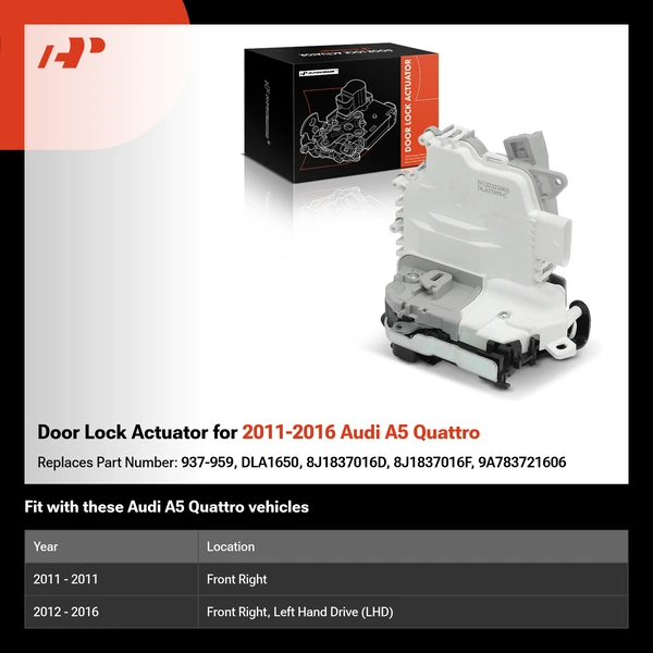Door Lock Actuator for 2011-2016 Audi A5 Quattro